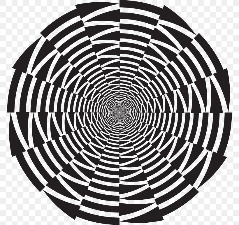 Optical Illusion Optics Vortex Image, PNG, 772x772px, Optical Illusion, Area, Black And White, Eye, Illusion Download Free