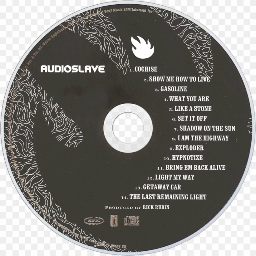 Compact Disc Audioslave Out Of Exile Album Revelations, PNG, 1000x1000px, Watercolor, Cartoon, Flower, Frame, Heart Download Free