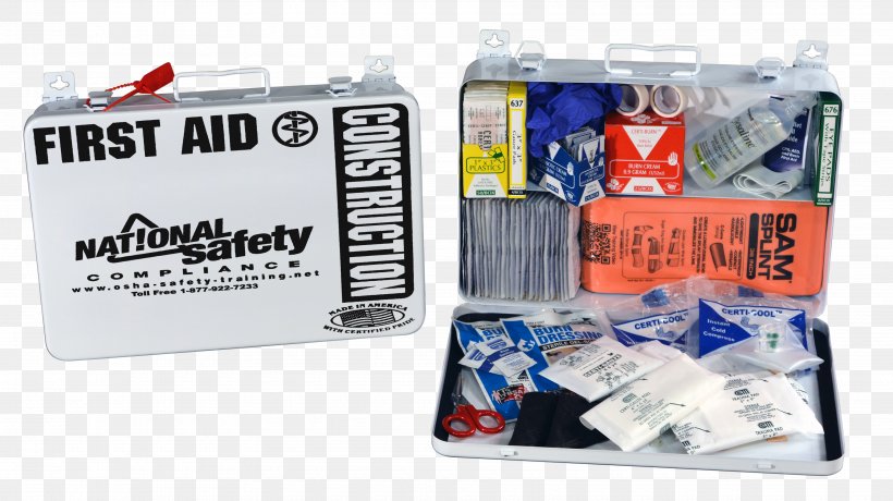 First Aid Kits First Aid Supplies Eyewash Station Occupational Safety And Health Administration, PNG, 3600x2022px, First Aid Kits, Automated External Defibrillators, Bandaid, Brand, Cardiopulmonary Resuscitation Download Free