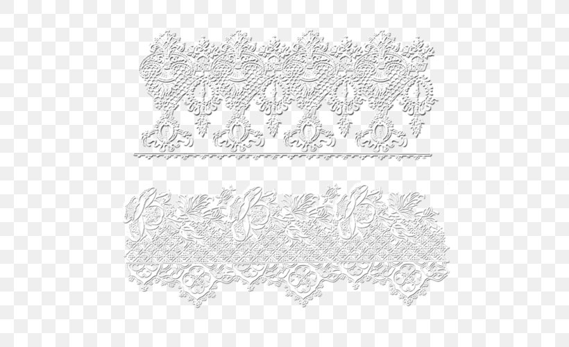 Lace Drawing Textile Decoupage, PNG, 500x500px, Lace, Area, Black And White, Decoupage, Doily Download Free