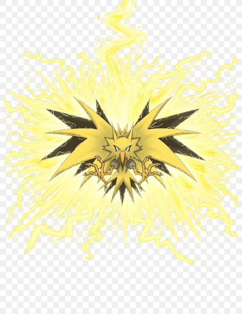 Zapdos Video Games Moltres Articuno Image, PNG, 1600x2071px, Zapdos, Art, Articuno, Drawing, Flower Download Free