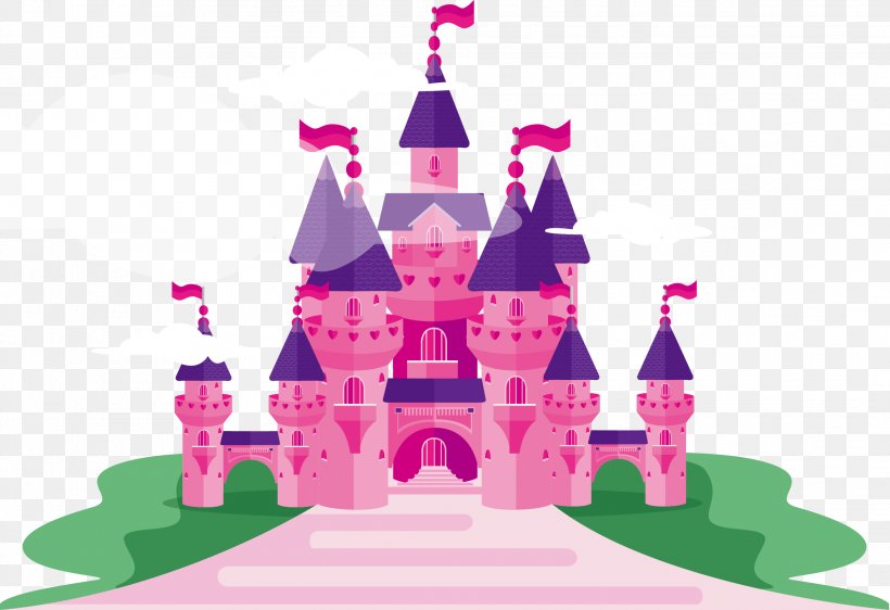 Castle Princess, PNG, 2283x1567px, Castle, Magenta, Pink, Play, Princess Download Free