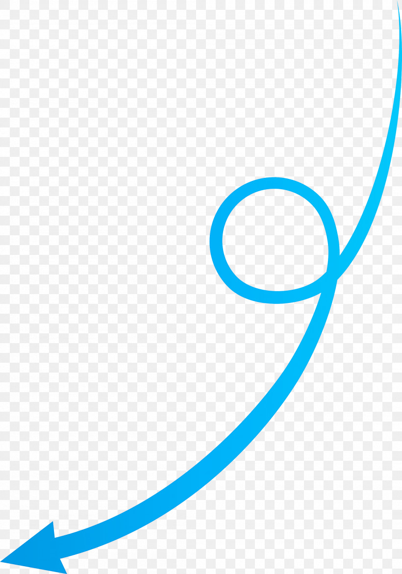 Curved Arrow, PNG, 2100x3000px, Curved Arrow, Aqua, Circle, Line, Turquoise Download Free