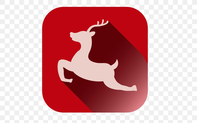Deer Clip Art, PNG, 512x512px, Deer, Animal, Red, Reindeer, Silhouette Download Free