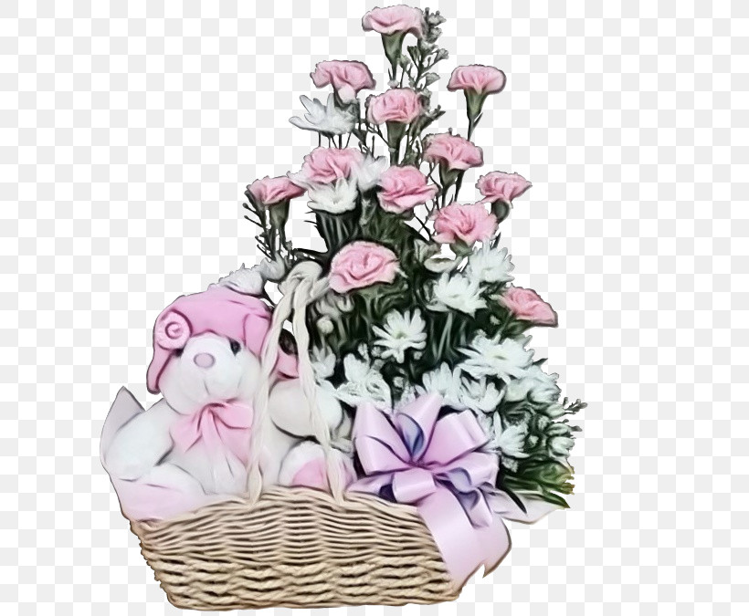 Floral Design, PNG, 675x675px, Watercolor, Basket, Biology, Cut Flowers, Floral Design Download Free