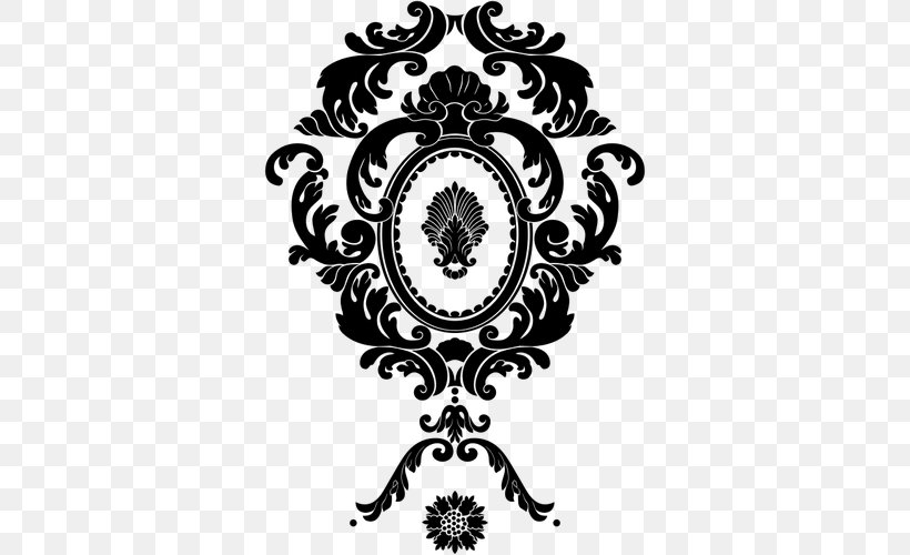 Flower Visual Arts Drawing Clip Art, PNG, 500x500px, Flower, Arabesque, Black And White, Drawing, Monochrome Download Free