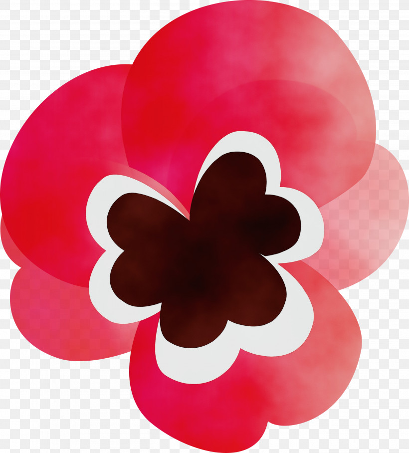 Red Pink Petal Magenta Heart, PNG, 2709x3000px, Pansy, Heart, Magenta, Paint, Petal Download Free