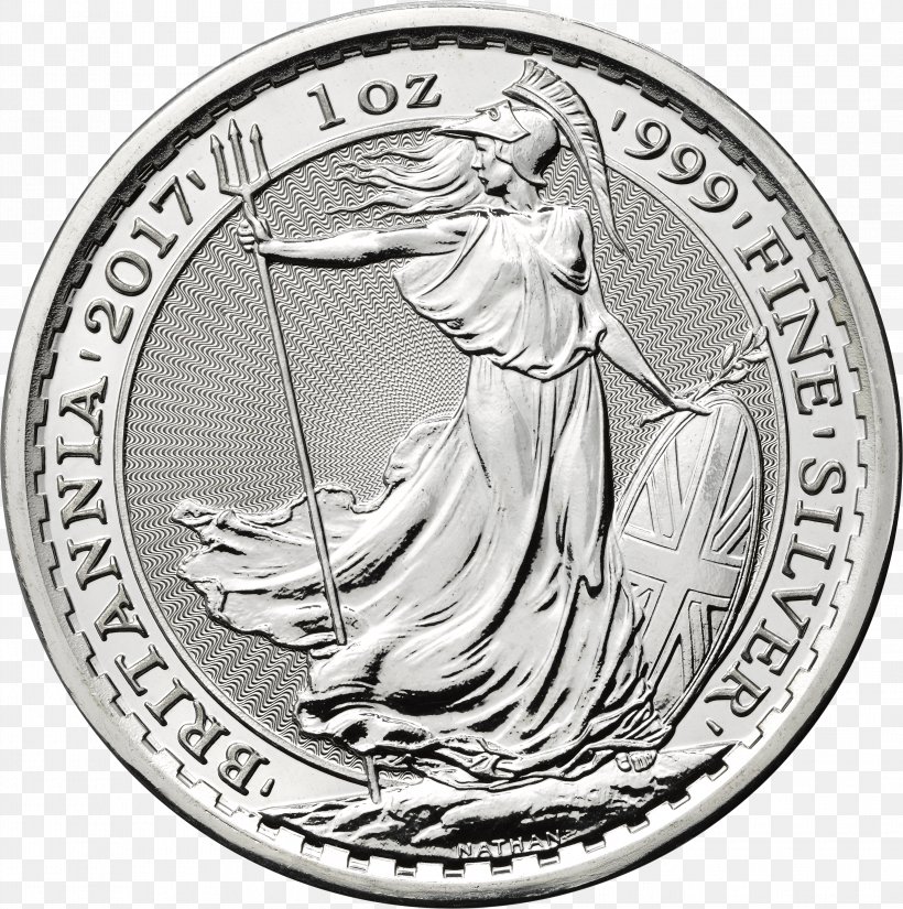 Royal Mint Britannia Bullion Coin Silver Coin, PNG, 3844x3869px, Royal Mint, Black And White, Britannia, Bullion, Bullion Coin Download Free