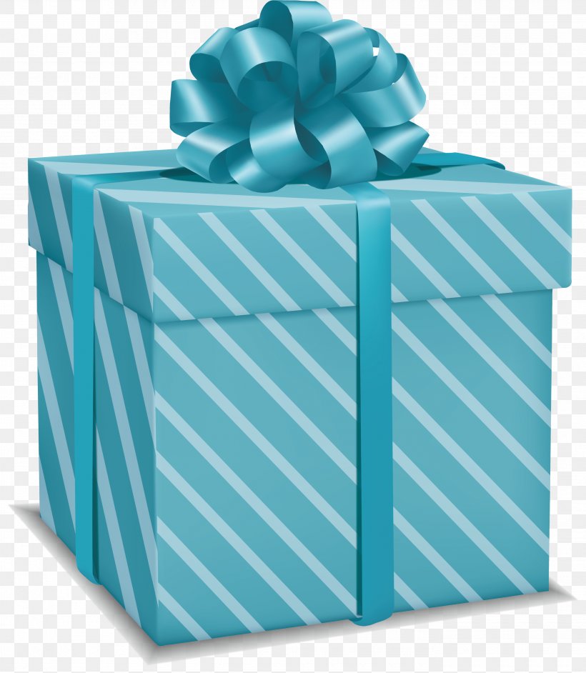 Gift Blue, PNG, 2740x3150px, Gift, Aqua, Blue, Box, Gift Wrapping Download Free