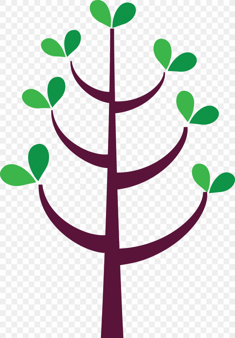 Leaf Plant Tree Symbol Plant Stem, PNG, 2089x3000px, Cartoon Tree, Abstract Tree, Leaf, Plant, Plant Stem Download Free