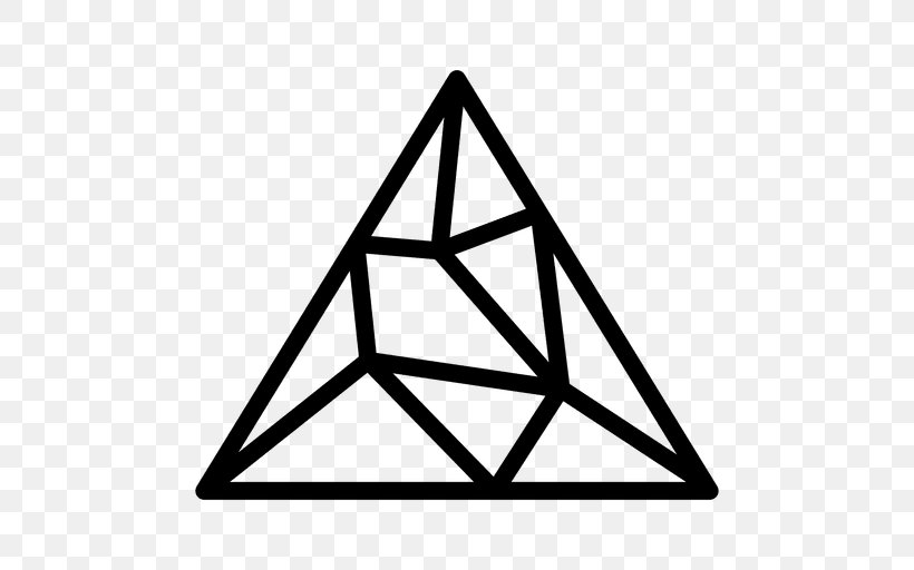 Logo Geometry Triangle, PNG, 512x512px, Logo, Area, Black And White, Geometric Abstraction, Geometry Download Free