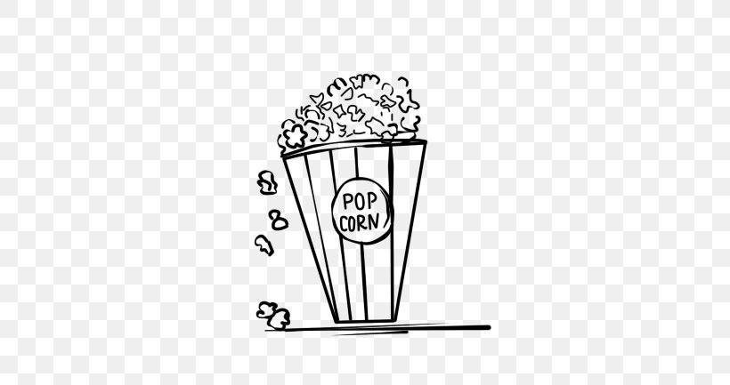 Popcorn Drawing Line Art Cinema, PNG, 406x433px, Popcorn, Area, Black And White, Cinema, Color Motion Picture Film Download Free