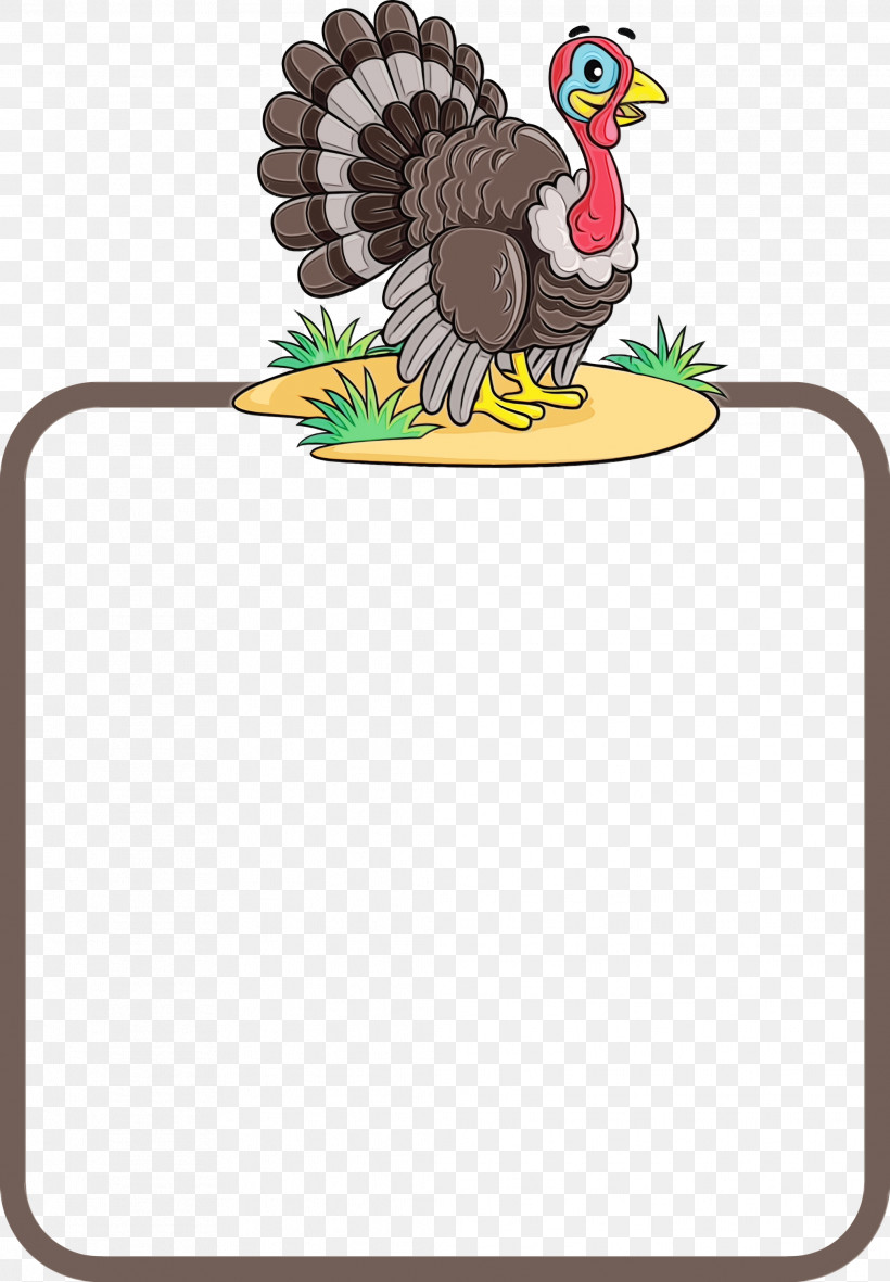 Thanksgiving Turkey, PNG, 2082x3000px, Thanksgiving Frame, Autumn Frame, Cartoon, Domestic Turkey, Drawing Download Free
