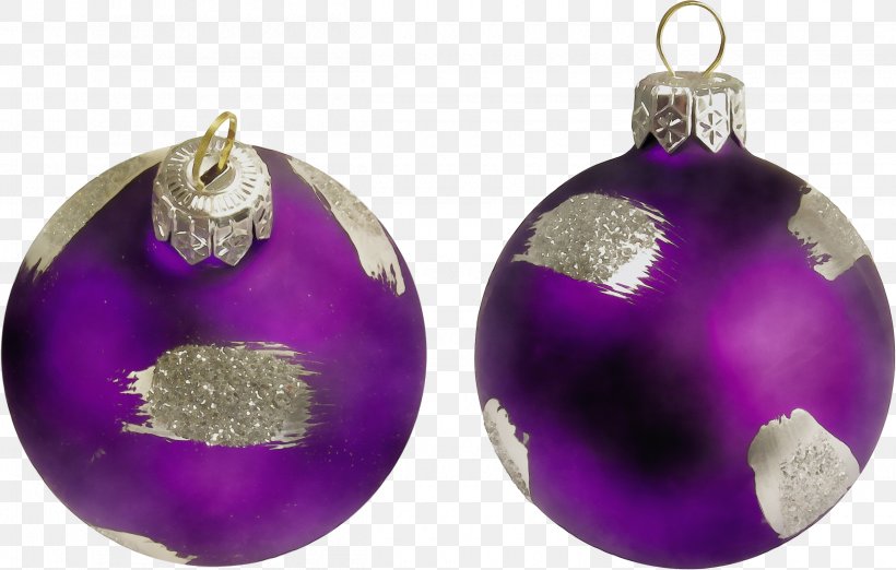 Christmas Ornament, PNG, 2500x1592px, Watercolor, Amethyst, Christmas Ornament, Earrings, Holiday Ornament Download Free