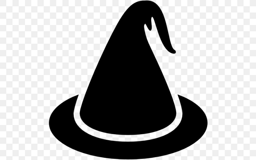 Witchcraft Witch Hat Magician Social Media, PNG, 512x512px, Witchcraft, Artwork, Black And White, Hat, Headgear Download Free