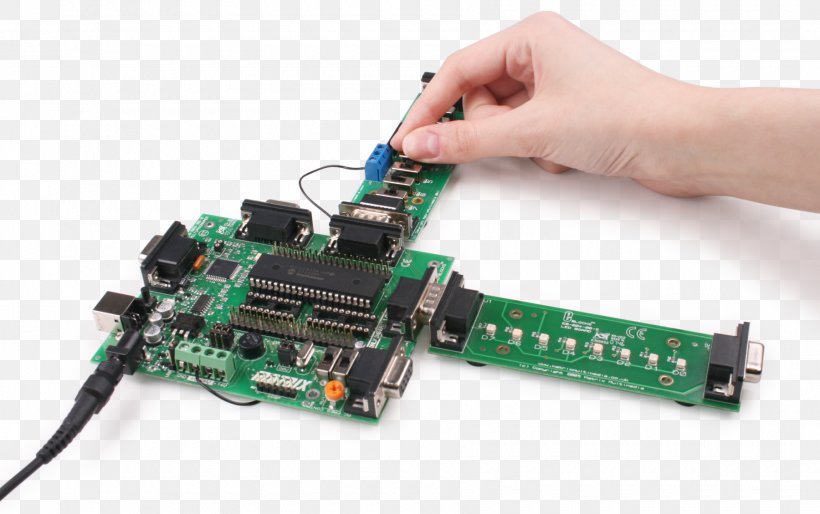Microcontroller Electronic Component Electronics Light-emitting Diode Electronic Engineering, PNG, 1800x1129px, Microcontroller, Cable, Circuit Component, Computer Network, Controller Download Free