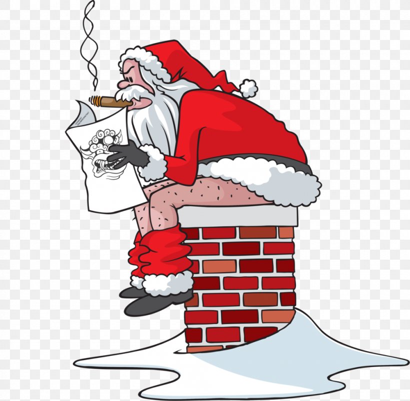 Santa Claus Chimney, PNG, 1000x980px, Santa Claus, Art, Bad Santa, Beard, Chimney Download Free