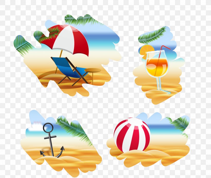 0 Receive Euclidean Vector Beach, PNG, 4661x3932px, Receive, Android, Beach, Coconut, Food Download Free