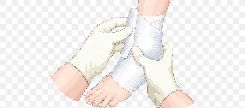 Bandage Sprain Foot Thumb Ankle, PNG, 500x363px, Watercolor, Cartoon, Flower, Frame, Heart Download Free