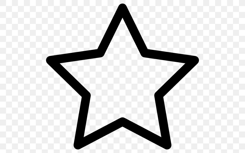 Star Clip Art, PNG, 512x512px, Star, Area, Black And White, Shape, Stock Photography Download Free