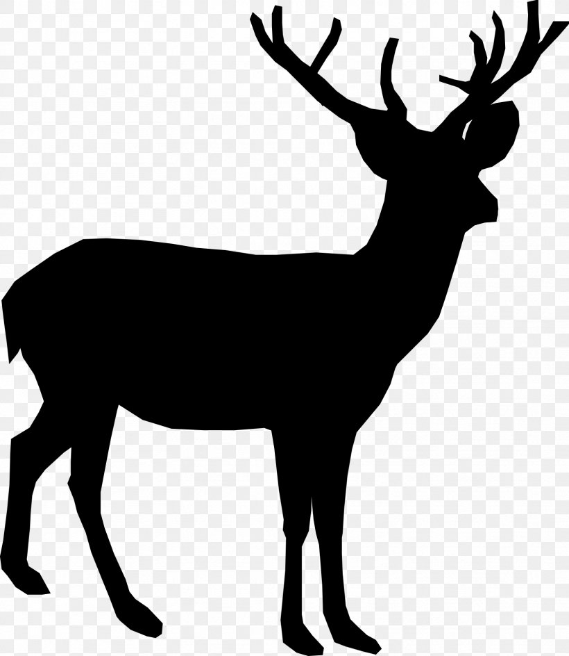 Deer Silhouette Moose Clip Art, PNG, 1667x1920px, Deer, Antler, Art, Black And White, Drawing Download Free