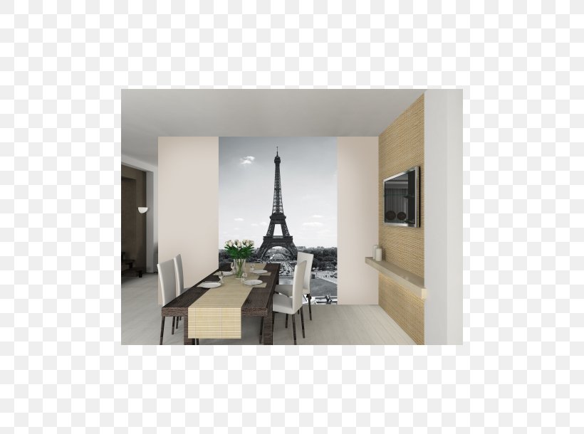 Eiffel Tower Mural Wall Decal Interior Design Services, PNG, 610x610px, Eiffel Tower, Ceiling, Decorative Arts, Floor, Furniture Download Free