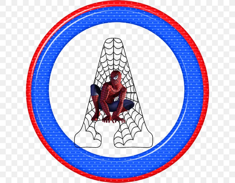 Spider-Man Superhero Alphabet Clip Art, PNG, 640x640px, Spiderman, Alphabet, Amazing Spiderman, Area, Drawing Download Free