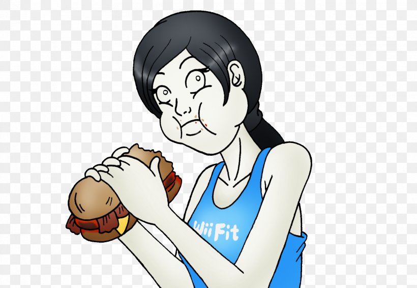 Wii Fit Plus Cheeseburger Homo Sapiens, PNG, 1876x1295px, Watercolor, Cartoon, Flower, Frame, Heart Download Free