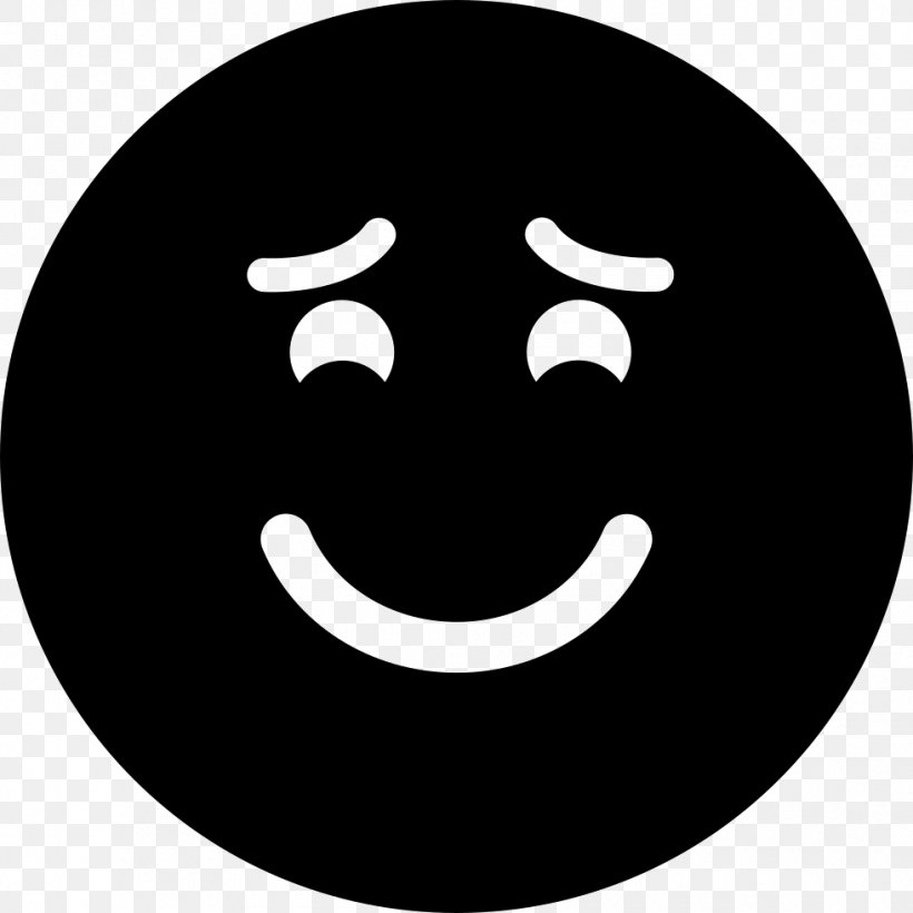 Emoticon Download, PNG, 980x980px, Emoticon, Black, Black And White, Button, Face Download Free