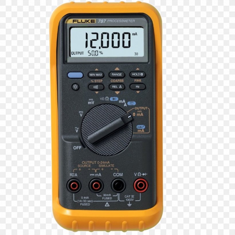 Multimeter Fluke Corporation Current Loop Calibration Current Source, PNG, 1500x1500px, Multimeter, Calibration, Current Clamp, Current Loop, Current Source Download Free