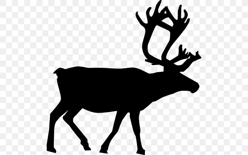 Reindeer Santa Claus Vector Graphics Clip Art, PNG, 512x512px, Deer, Animal, Antler, Elk, Fallow Deer Download Free