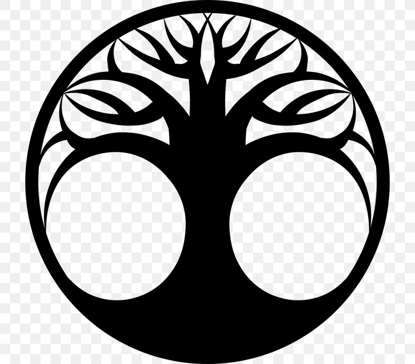 Tree Of Life Clip Art, PNG, 720x720px, Tree Of Life, Black, Black And White, Drawing, Flower Download Free