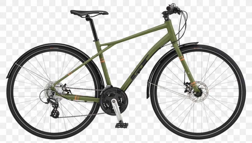 Bike 2019 GT Bicycles Hybrid Bicycle Sport, PNG, 1024x582px, Gt Bicycles, Bicycle, Bicycle Accessory, Bicycle Drivetrain Part, Bicycle Fork Download Free