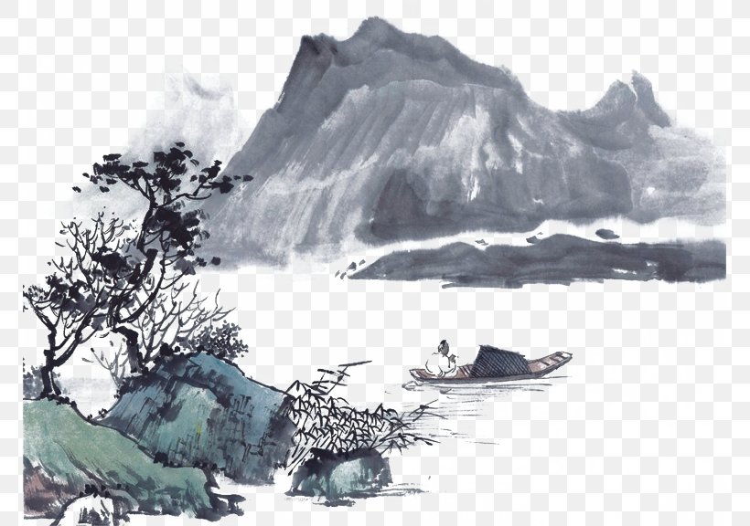 Ink Wash Painting Ink Brush, PNG, 769x576px, Ink Wash Painting, Arctic, Art, Chinoiserie, Film Download Free