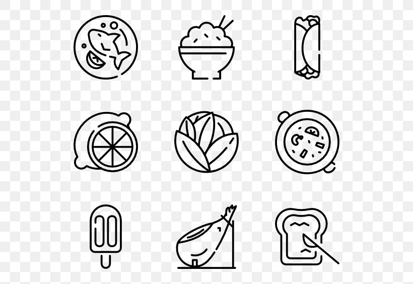 Clip Art, PNG, 600x564px, Fast Food, Area, Art, Black And White, Cartoon Download Free