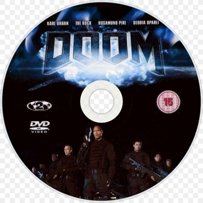 DOOM DVD Id Software Xbox One PlayStation 4, PNG, 1000x1000px, Doom, Bluray Disc, Brand, Compact Disc, Dvd Download Free
