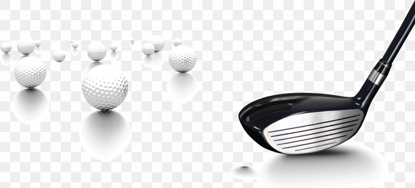 Golf Club Wedge, PNG, 5921x2682px, Golf, Badminton, Ball, Black And White, Brand Download Free