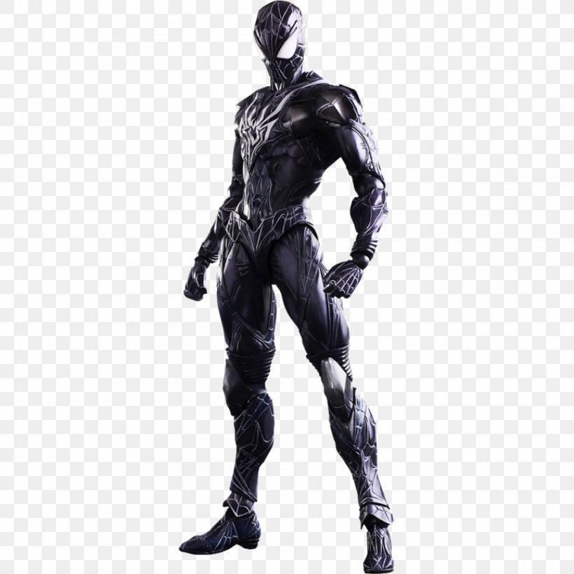 Spider-Man Venom Batman Black Widow Black Panther, PNG, 1000x1000px, Spiderman, Action Figure, Action Toy Figures, Batman, Black Marvel Download Free