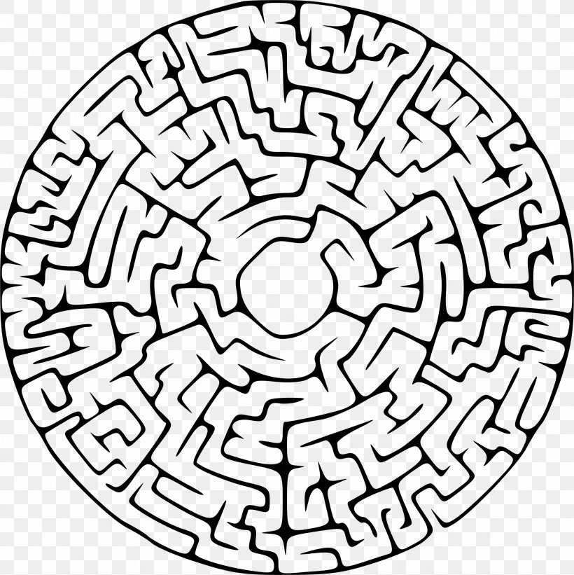 MAZE: Solve The World's Most Challenging Puzzle Clip Art, PNG, 2362x2366px, Maze, Area, Black And White, Connect The Dots, Drawing Download Free