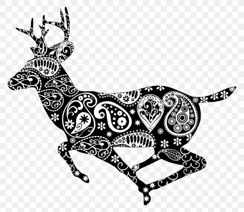 Reindeer Zazzle, PNG, 1000x870px, Deer, Antler, Art, Black And White, Horn Download Free