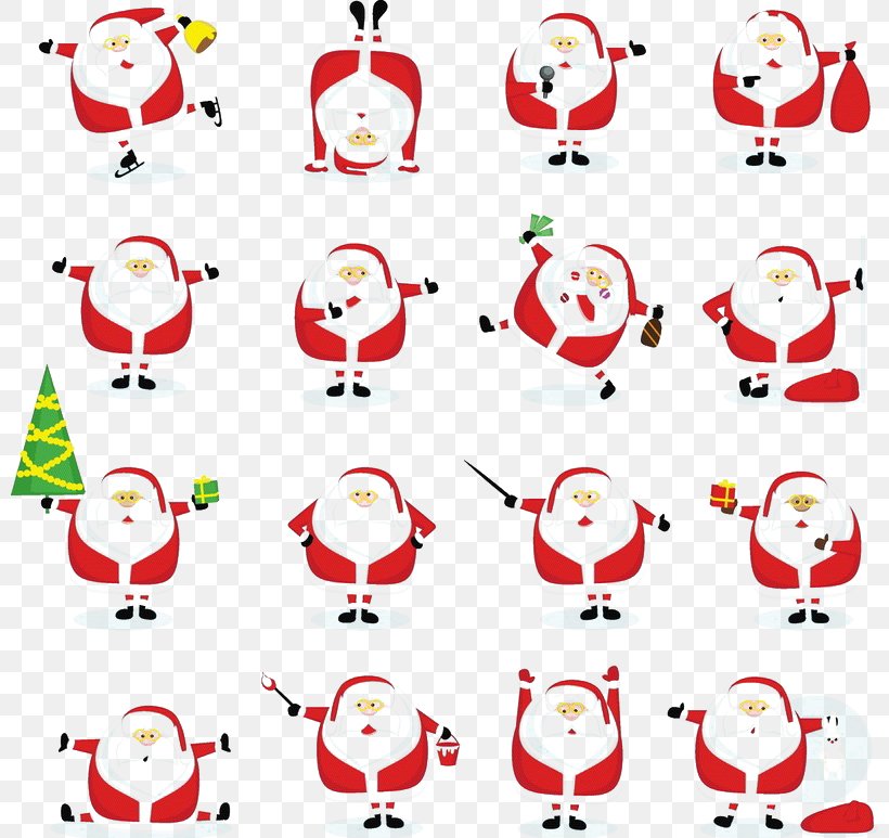 Santa Claus Christmas Cartoon Illustration, PNG, 800x773px, Santa Claus, Area, Art, Cartoon, Christmas Download Free