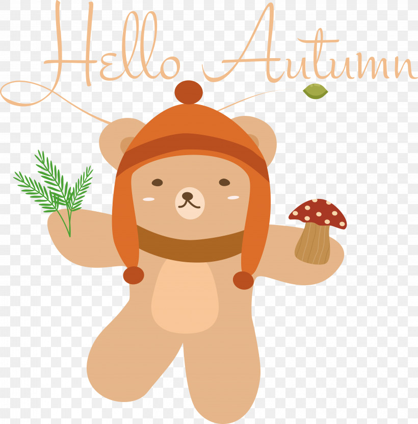 Teddy Bear, PNG, 5873x5952px, Stuffed Toy, Autumn, Drawing, Leaf, Royaltyfree Download Free