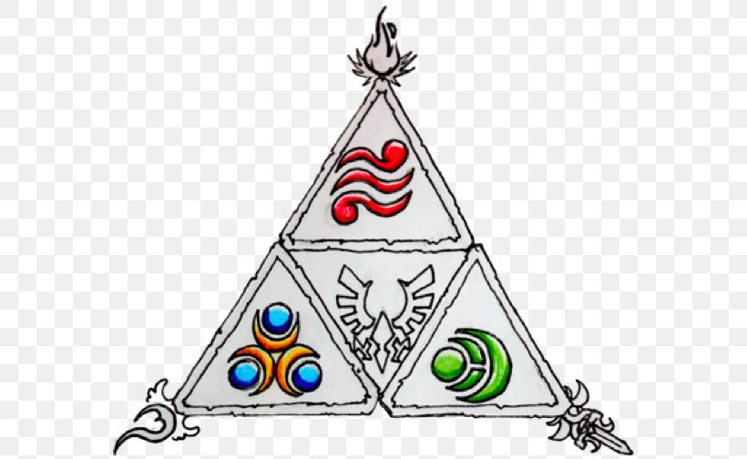 Triforce Drawing Sketch, PNG, 579x504px, Triforce, Area, Art, Artwork, Christmas Download Free