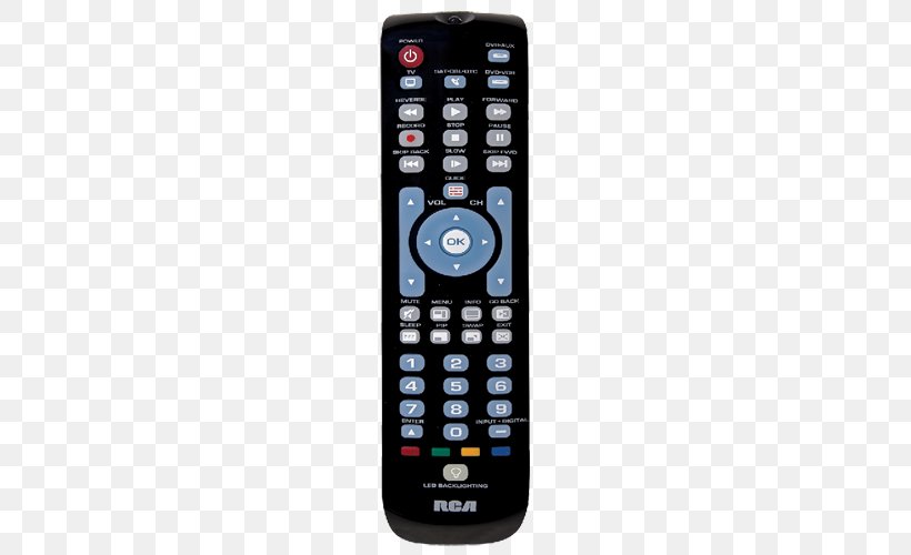 Universal Remote RCA RCRN04GR Remote Controls RCA RCRN03BR, PNG, 500x500px, Universal Remote, Audio, Cable Converter Box, Cellular Network, Consumer Electronics Download Free