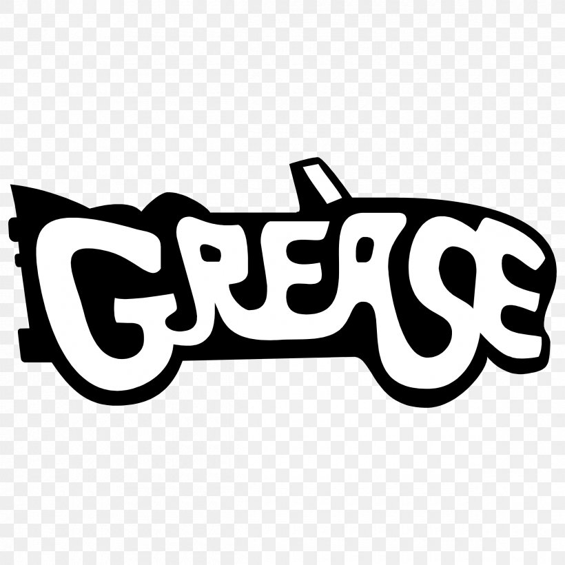 Danny Zuko YouTube Logo Grease, PNG, 2400x2400px, Danny Zuko, Area, Black And White, Brand, Grease Download Free