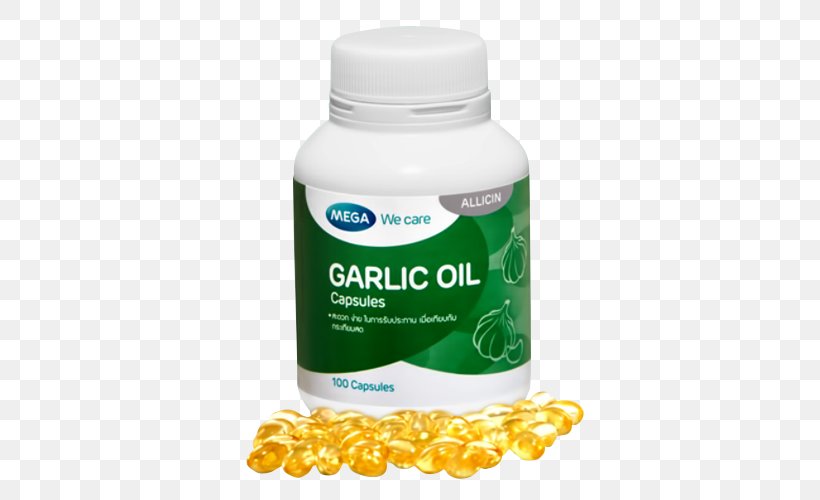 Garlic Oil Fish Oil Dietary Supplement, PNG, 500x500px, Garlic Oil, Capsule, Common Eveningprimrose, Dietary Supplement, Fish Oil Download Free