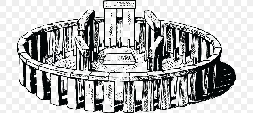 Stonehenge II Monument, PNG, 710x369px, Stonehenge, Black And White, Drawing, Fashion Accessory, Istock Download Free