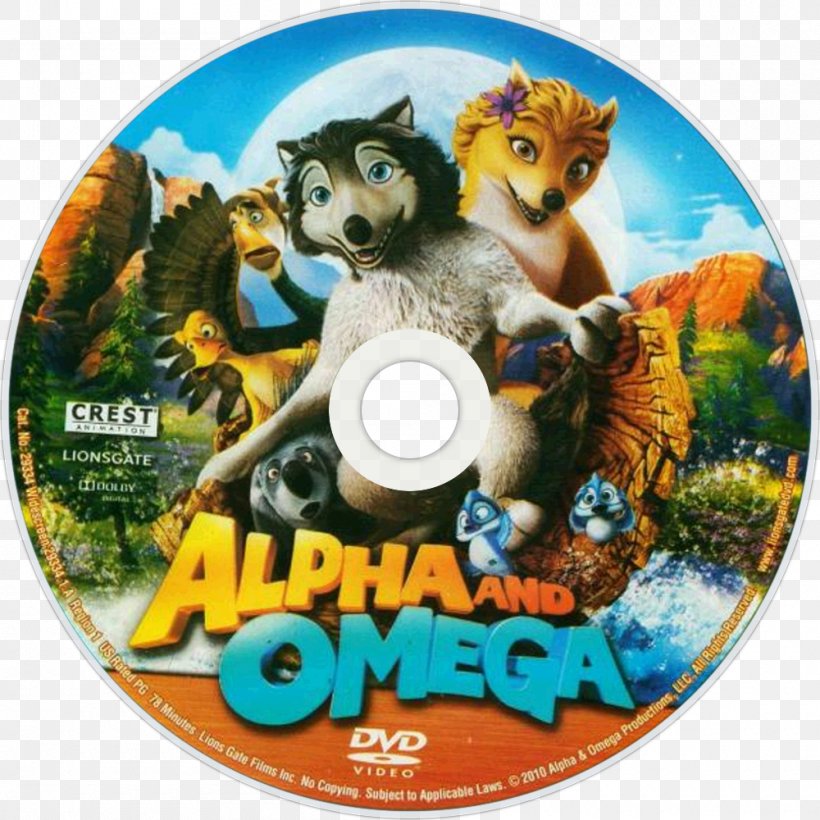 DVD Alpha And Omega YouTube Blu-ray Disc, PNG, 1000x1000px, 2010, 2014, Dvd, Alpha And Omega, Alpha And Omega 2 Download Free