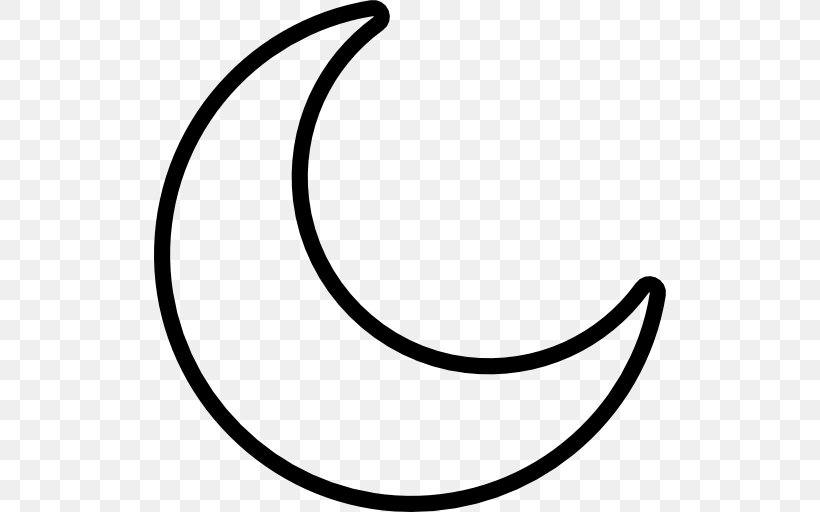 Lunar Phase Moon Crescent Clip Art, PNG, 512x512px, Lunar Phase, Area, Black, Black And White, Crescent Download Free