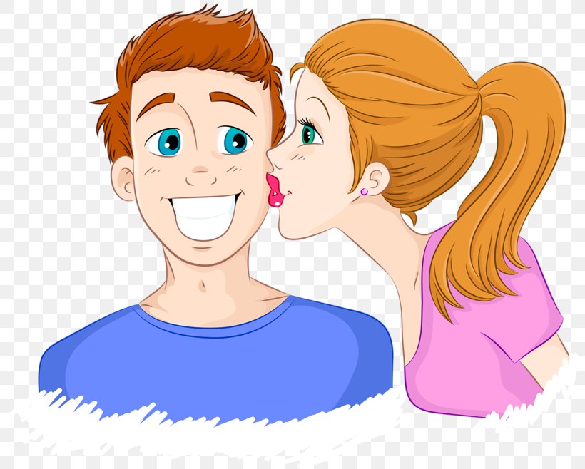 Cheek Kissing Clip Art, PNG, 800x658px, Watercolor, Cartoon, Flower, Frame, Heart Download Free